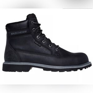 Skechers Men's Black Leather Boots